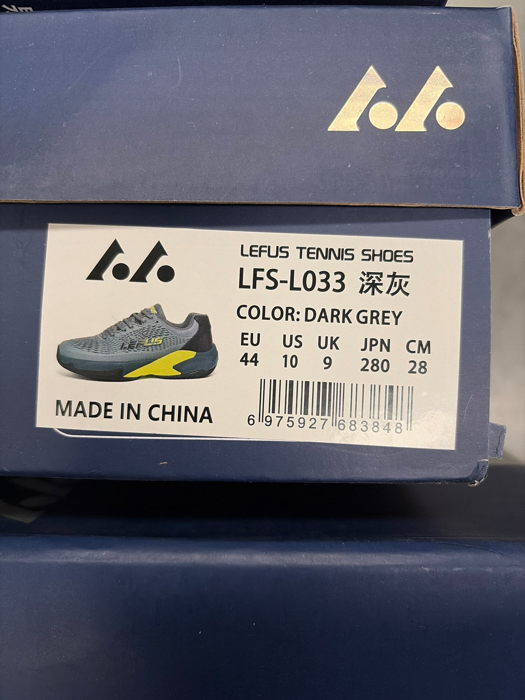 LEFUS Professional Non-Slip Tennis Shoes, Breathable KPU Mesh Sneakers with MD Rubber TPU Sole for Outdoor Sports L033