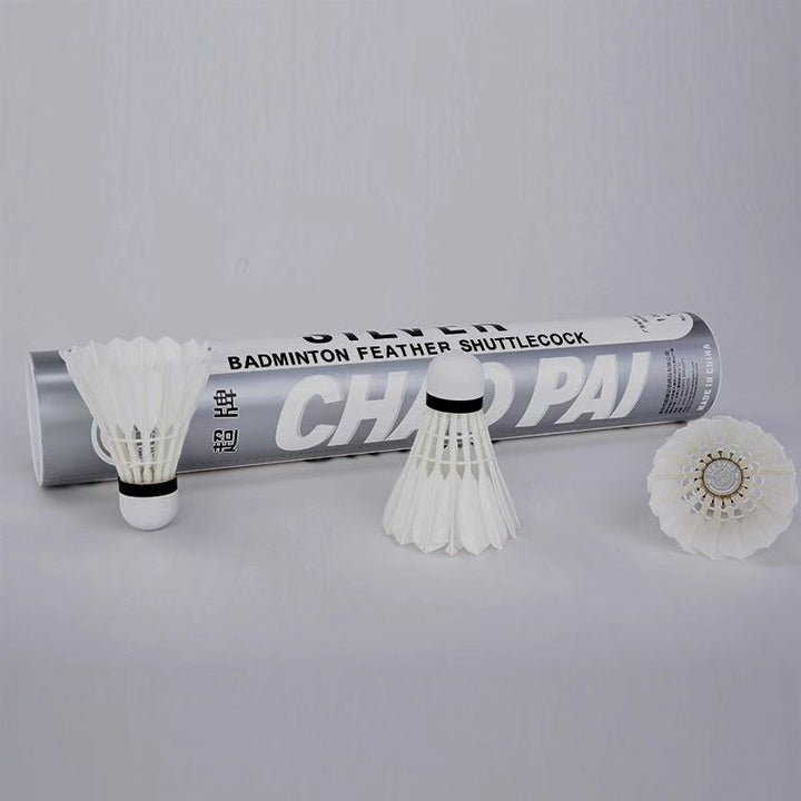 CHAOPAI 12 PCS  Silver Chao Pai Duck Feather Badminton Shuttlecock