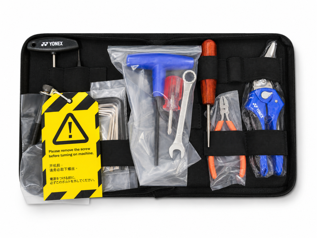 YONEX Stringing Machine Maintenance Tool Kit, Multi-Functional Tools for Adjustment, Calibration &amp; Fastening