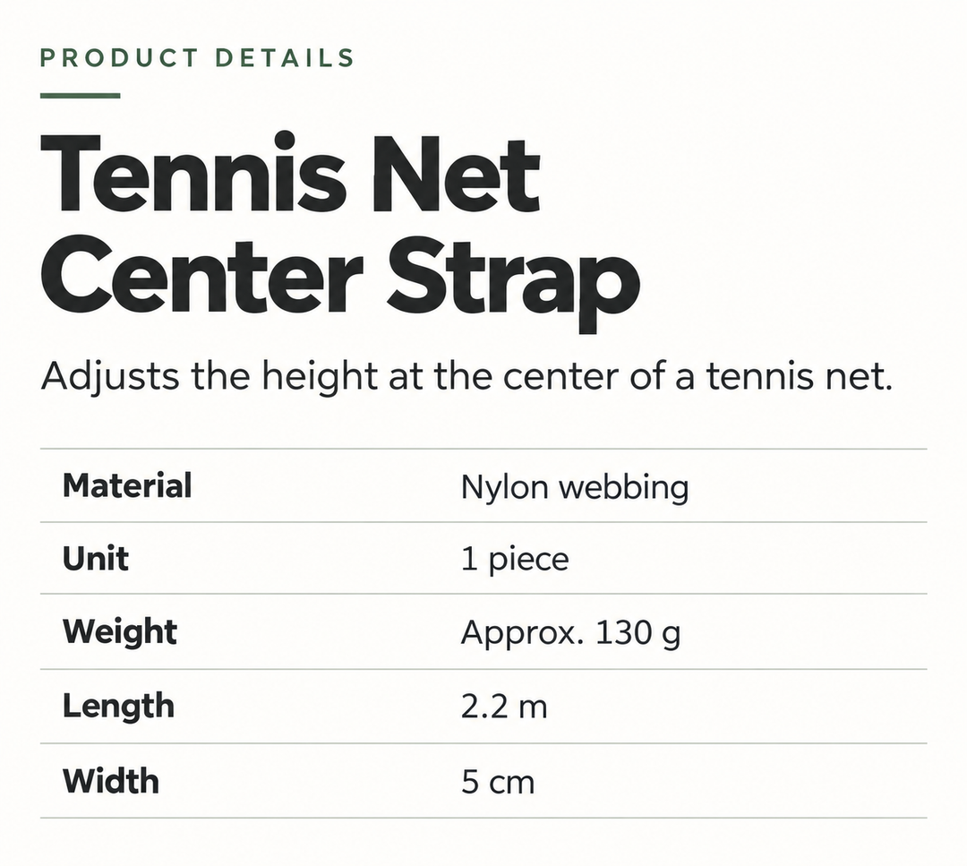 Premium Tennis Net Centre Strap