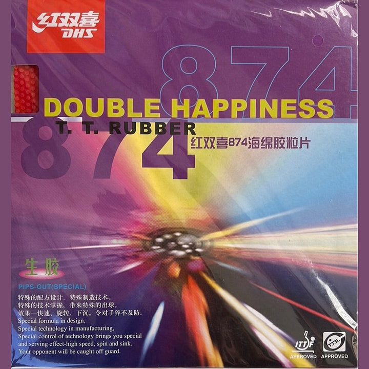 DHS 874 Table Tennis & Ping Pong Rubber piper out
