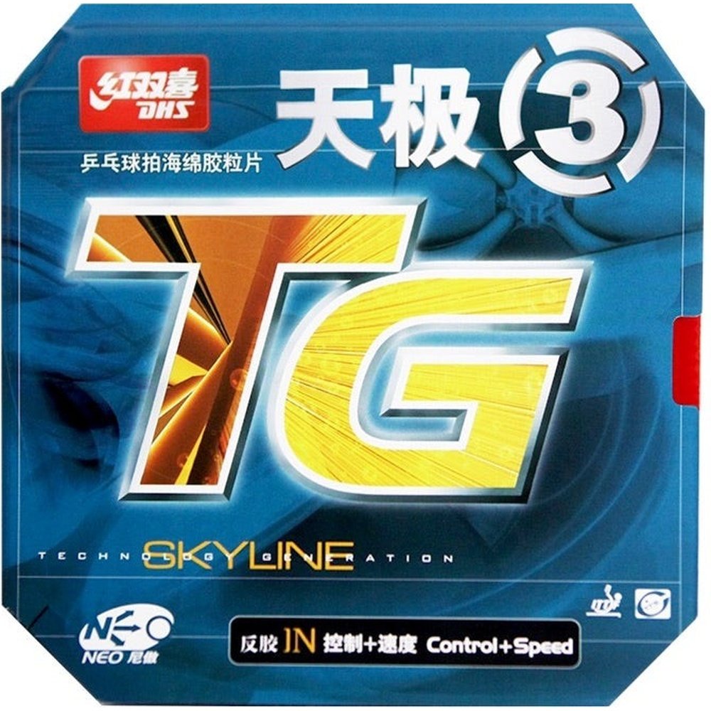 DHS NEO Skyline3 N.TG3 Pips-In Rubber with Sponge Table Tennis - RED product image - DHS table tennis rubber
