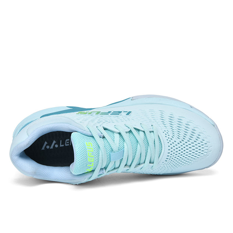 LEFUS Professional Non-Slip Tennis Shoes, Breathable KPU Mesh Sneakers with MD Rubber TPU Sole for Outdoor Sports L033