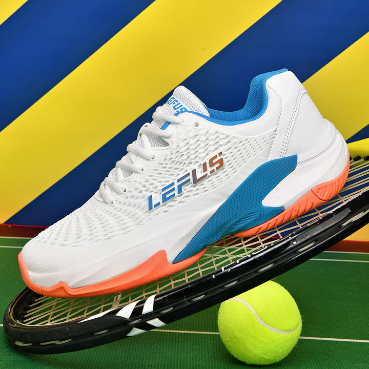 LEFUS Professional Non-Slip Tennis Shoes, Breathable KPU Mesh Sneakers with MD Rubber TPU Sole for Outdoor Sports L033