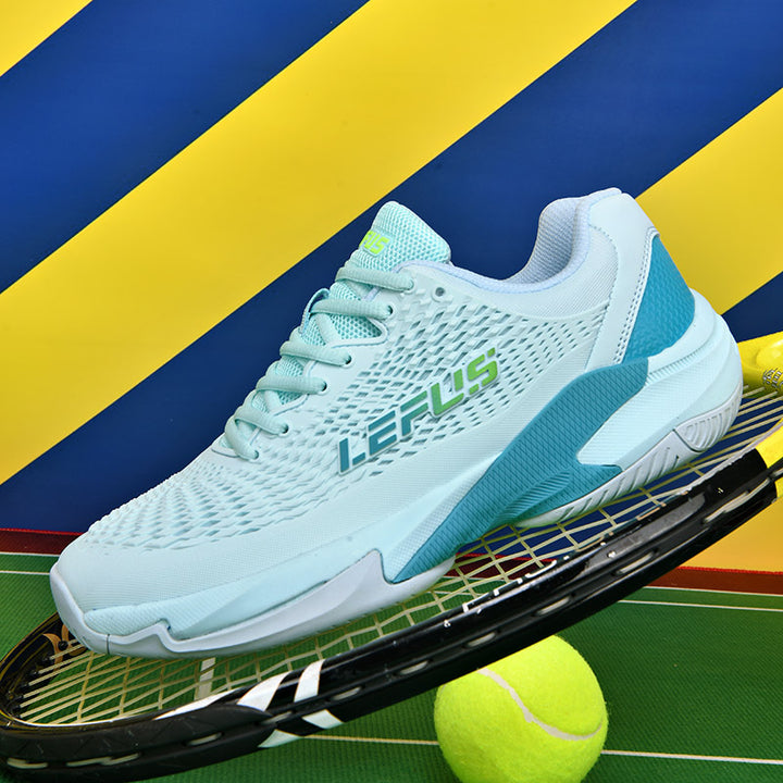 LEFUS Professional Non-Slip Tennis Shoes, Breathable KPU Mesh Sneakers with MD Rubber TPU Sole for Outdoor Sports L033