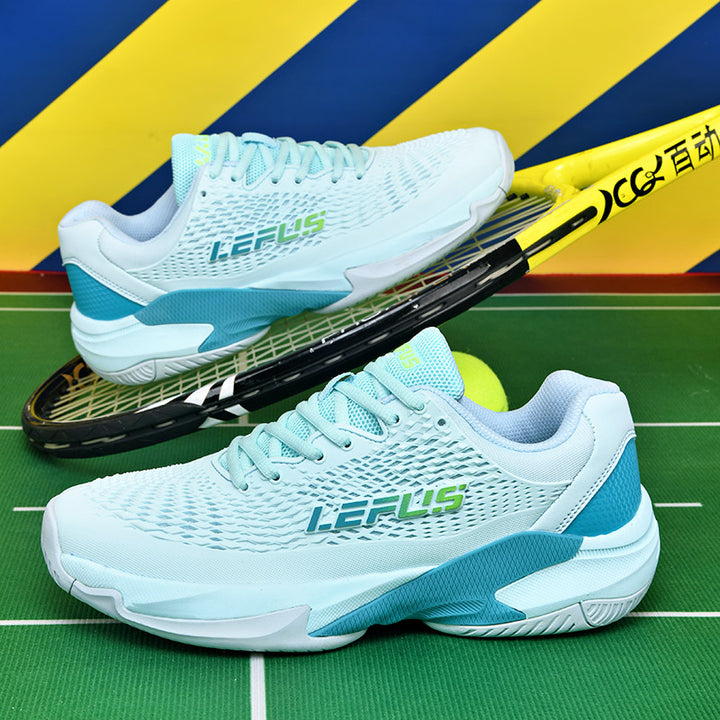 LEFUS Professional Non-Slip Tennis Shoes, Breathable KPU Mesh Sneakers with MD Rubber TPU Sole for Outdoor Sports L033
