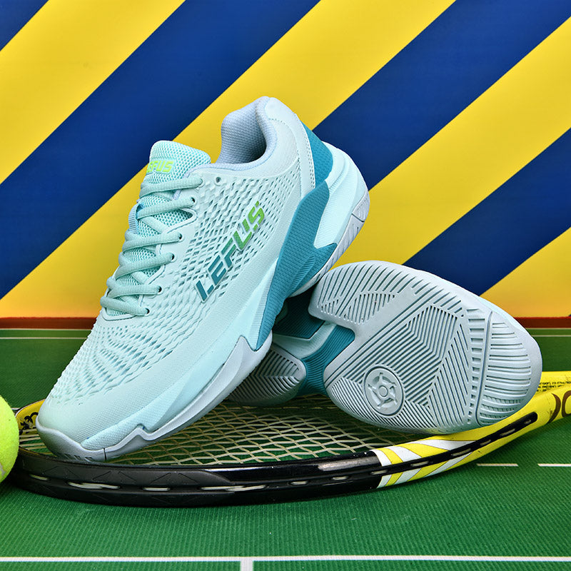 LEFUS Professional Non-Slip Tennis Shoes, Breathable KPU Mesh Sneakers with MD Rubber TPU Sole for Outdoor Sports L033