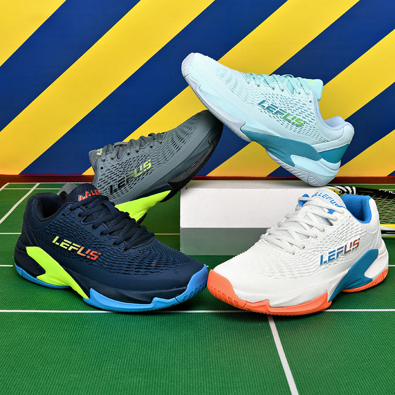 LEFUS Professional Non-Slip Tennis Shoes, Breathable KPU Mesh Sneakers with MD Rubber TPU Sole for Outdoor Sports L033