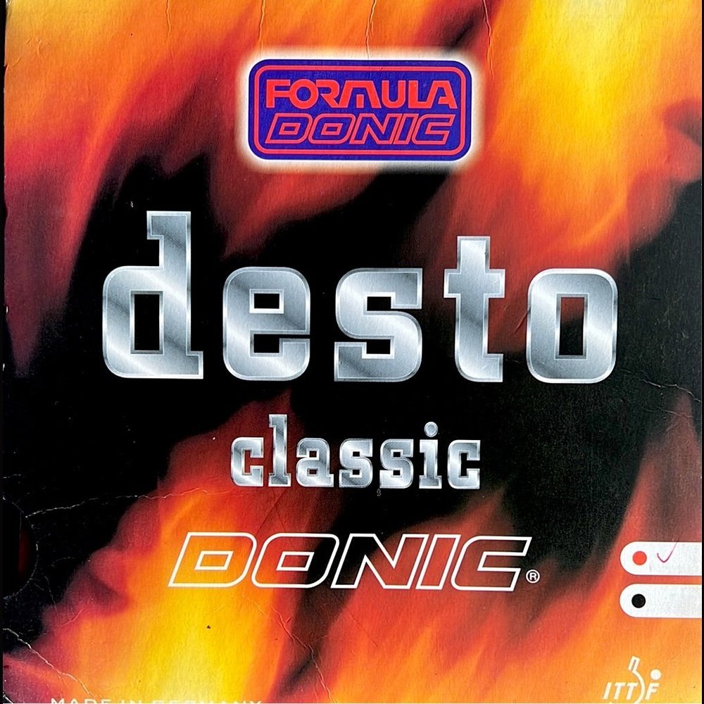 Donic Desto CLASSIC Table Tennis Rubber - RED product image - Donic table tennis rubber
