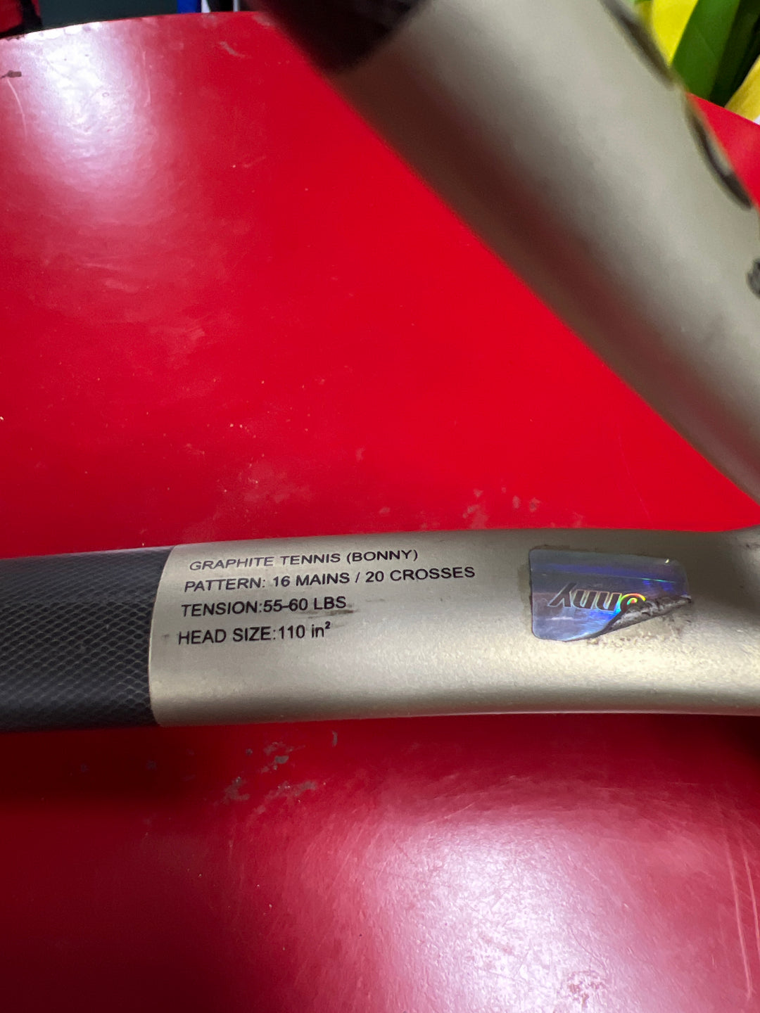 Bonny Science 55 Graphite Tennis Racquet NEW CENTURY Grip Size 2 (Same Photo Conditon )