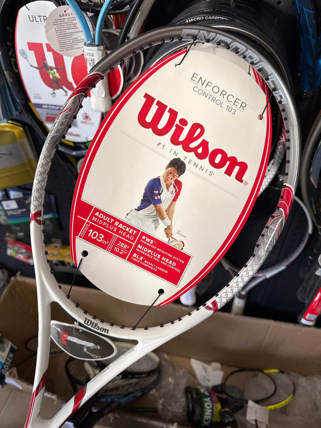Wilson Enforcer Control 103 Tennis Racquet 2 Grip