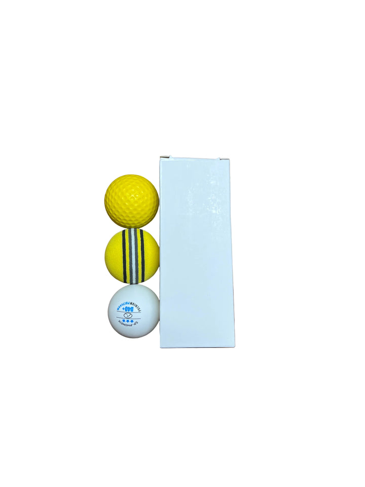 SPP Three different hardness levels of high-efficiency golf swing training balls, suitable for both indoor and outdoor use. 3PCS of various ball materials EVA ABC+ PU (random color matching at shipment)