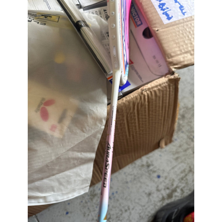 Victor AuraSpeed 77F Badminton Racket Pink 4UG6