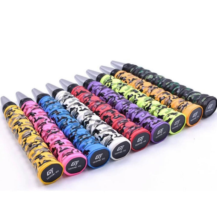 SPPHONEIX  Camouflage Memory  EVA Keel Racket Grip Anti Slip Perforated Super Absorbent Tennis Overgrip Badminton Overgrip Pickleball Overgrip Various Sports Equipment Grip