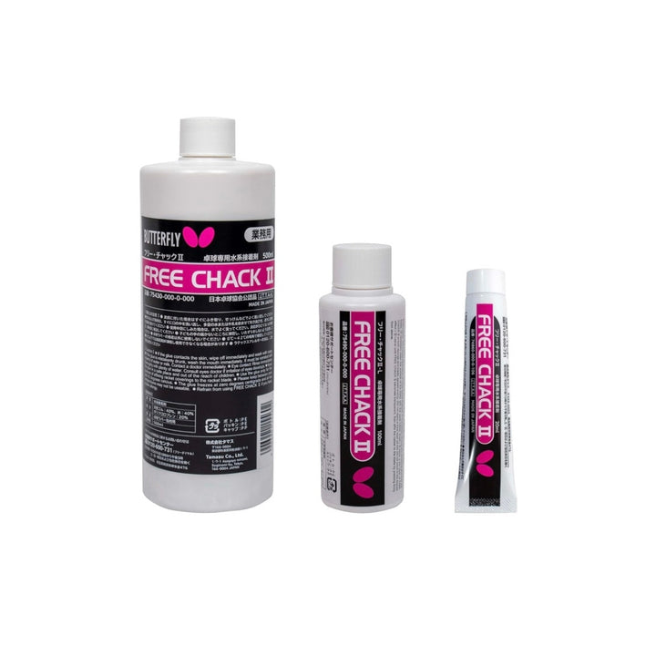 BUTTERFLY FREE CHACK Ⅱ  GLUE，20ml,100ml,500ml,For Table Tennis Rubber