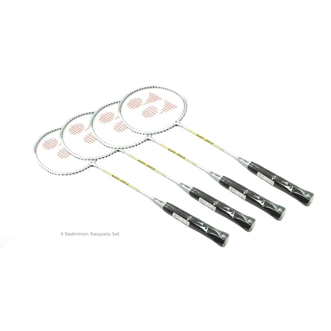 YONEX 4-Player Badminton Set 4Racket/Shuttlecocks/Net/Poles/Bag