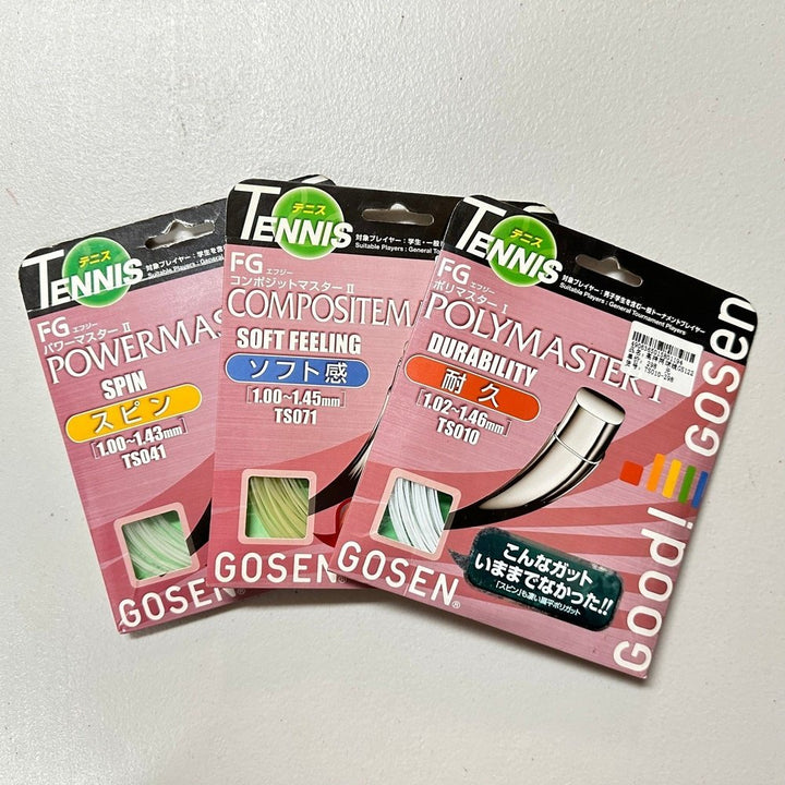 Gosen Tennis String Compositemaster I,Powermaster II,Polymaster I