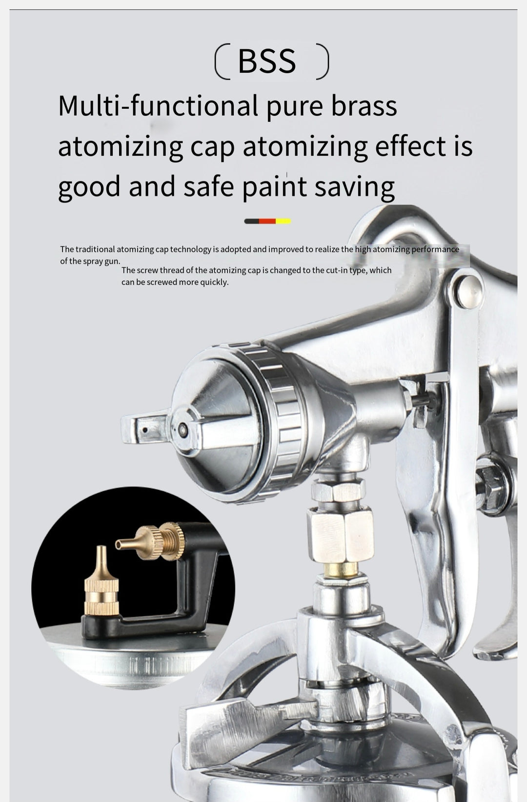 Handheld Pneumatic Paint Spray Gun – 2.0mm Nozzle, Suction Type, Model PQ 2