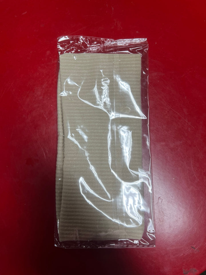 Beige knitted sports headband