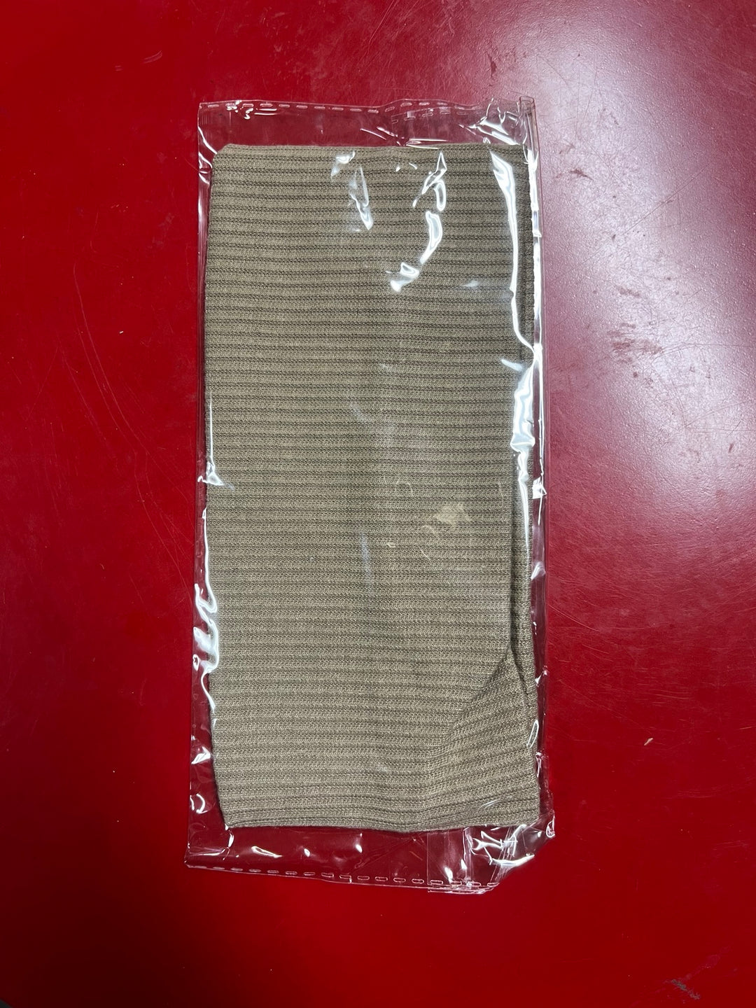 Khaki knitted sports headband