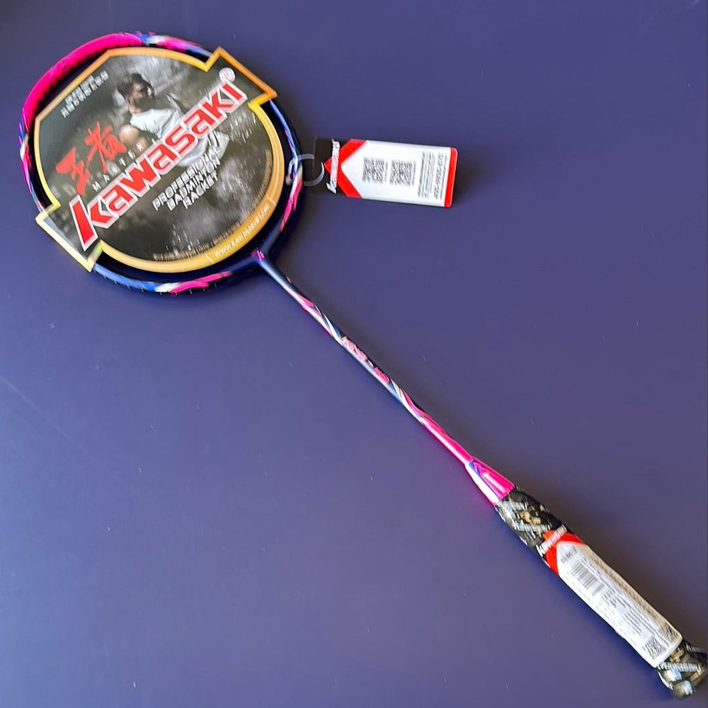 Kawasaki King K8 Badminton Racket Attack Type T Head Fullerene Carbon ...