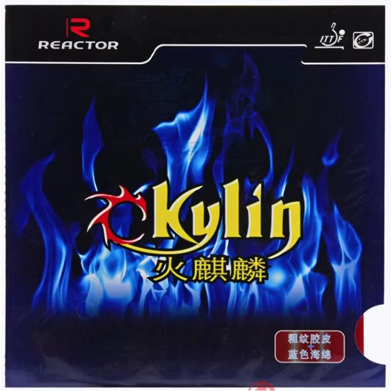 Reactor-Ckylin Table Tennis Rubber, High Elastic Blue Sponge - Black product image - REACTOR table tennis rubber