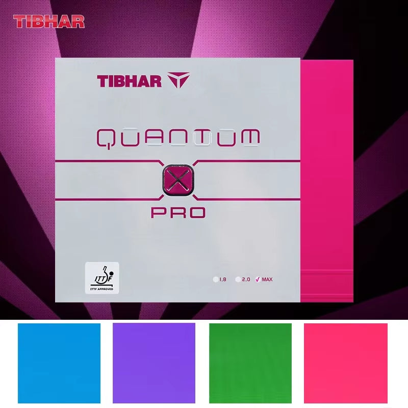 Tibhar Quantum X PRO Table Tennis Rubber - Blue product image - Tibhar table tennis rubber