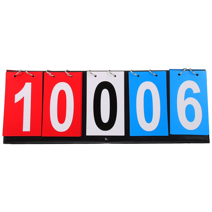 SPP 5-Digit Portable Sports Scoreboard Clear Printing for Basketball Tennis Football Games