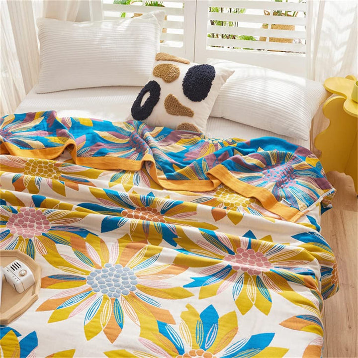Nordic All-Cotton Quilt - Pure Cotton Thin Cotton Yarn Quilt Blanket
