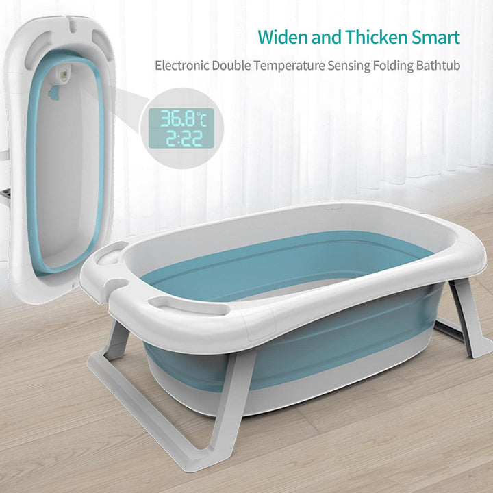 Baby Foldable Bath Tub – Thickened Large Basin for Sitting & Lying, Children Bath Bucket