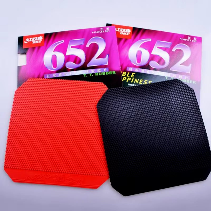 DHS 651 652 ITTF Approved Table Tennis Rubber Short Pimples - Black product image - DHS table tennis rubber