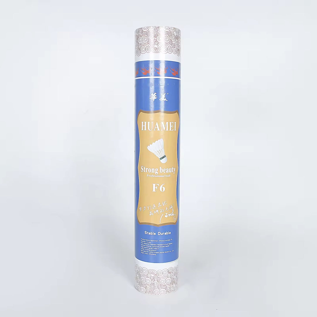 HUAMEI 12 PCS F6 Good Quality Duck Feather Badminton Shuttlecock