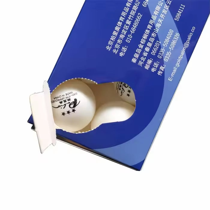 Palio ITTF Approved 3 Star D40+ Table Tennis Ball