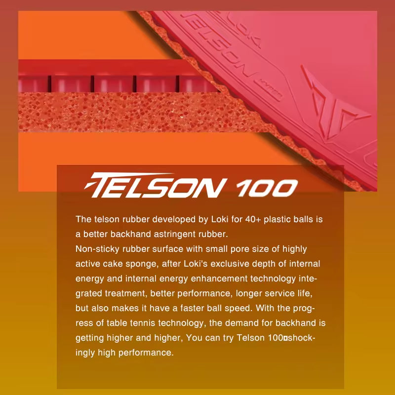 Loki Telson 100 High Quality Table Tennis Rubber
