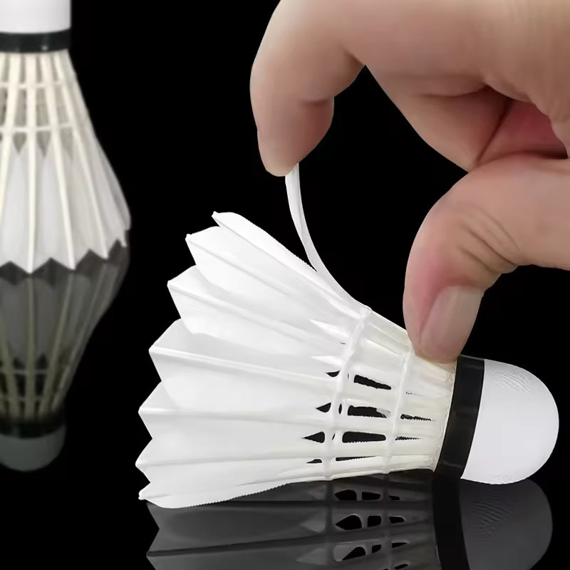 HUAMEI 12 PCS A6 Class a Goose Feather Badminton Shuttlecock