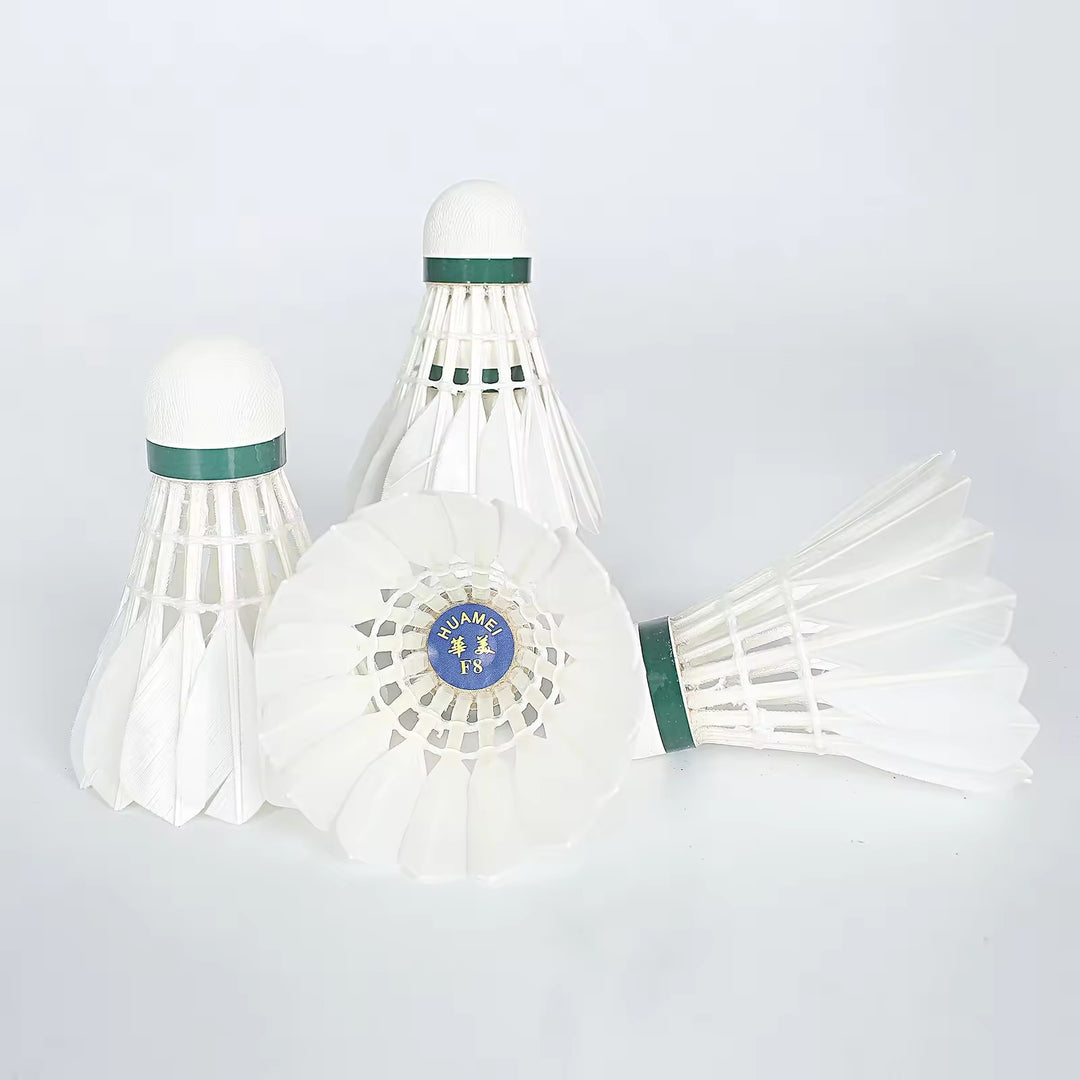 HUAMEI 12 PCS F8 High Quality Class Goose Feather Badminton Shuttlecock