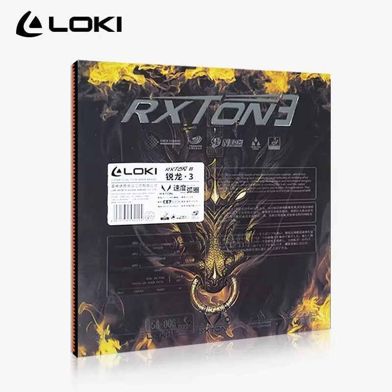 LOKI RXTON 3 Red Sticky PRO Table Tennis Rubber