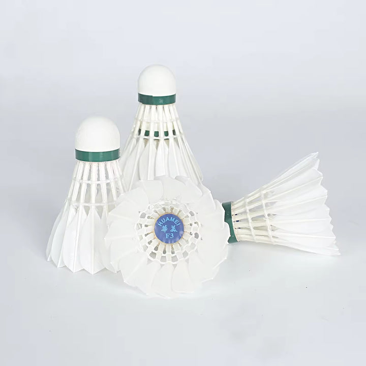 HUAMEI 12 PCS F3 Duck Feather Badminton Shuttlecock