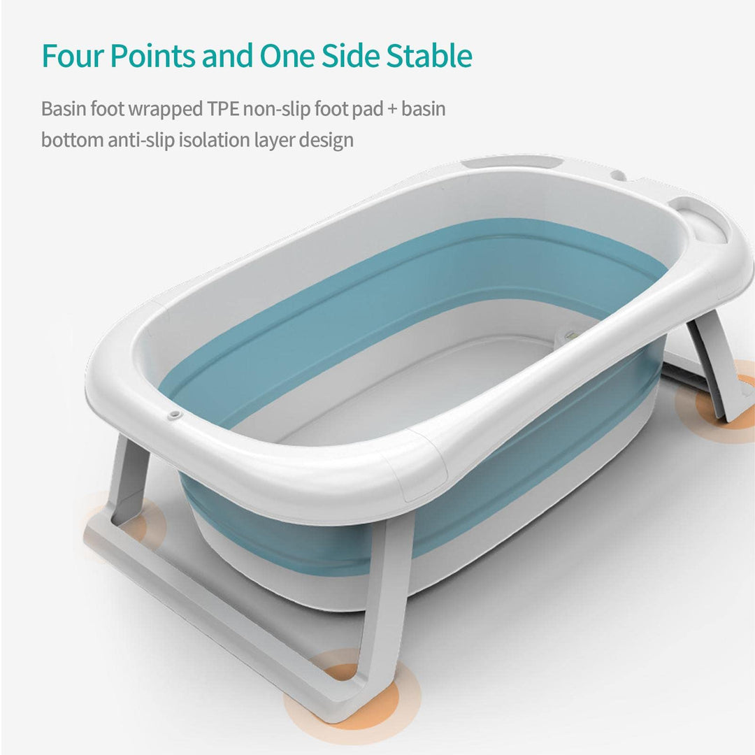 Baby Foldable Bath Tub – Thickened Large Basin for Sitting & Lying, Children Bath Bucket