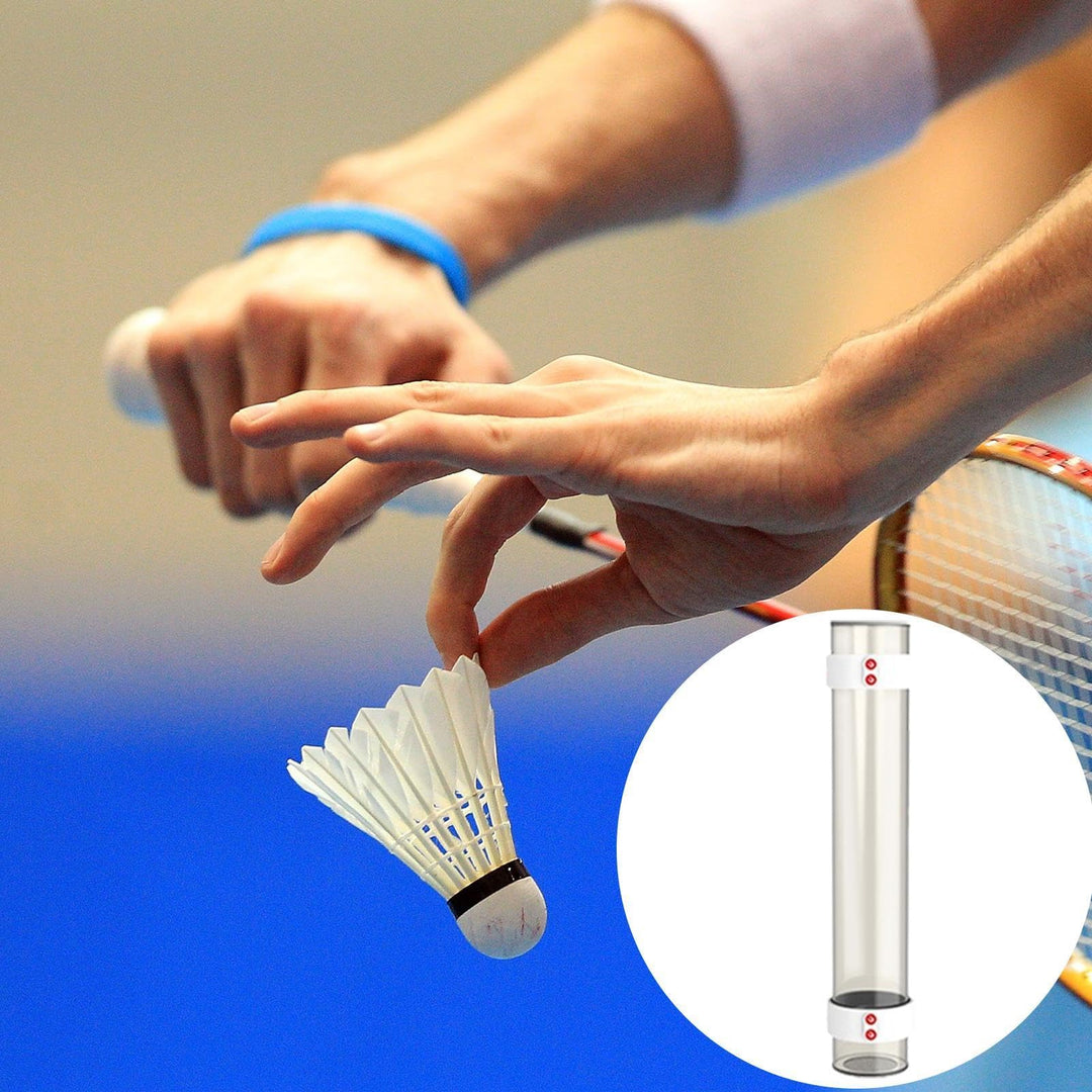 SPP Magnetic Badminton Shuttlecock Holder Tube - Portable & Secure Shuttlecock Organizer for Backyard, PE Class, Park, Gym