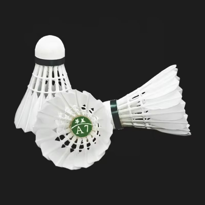 HUAMEI 12 PCS A7 All-round Duck Feather Badminton Shuttlecock