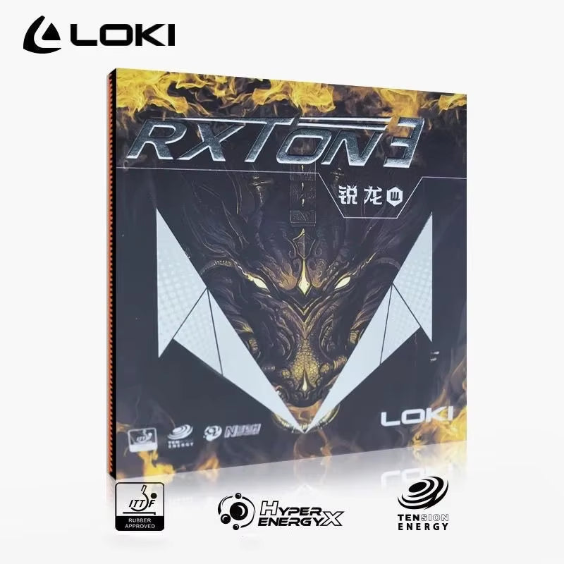 LOKI RXTON 3 Red Sticky PRO Table Tennis Rubber