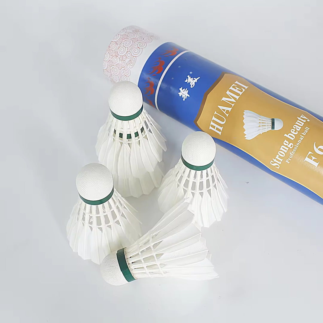 HUAMEI 12 PCS F6 Good Quality Duck Feather Badminton Shuttlecock
