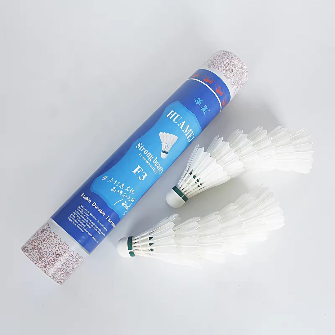 HUAMEI 12 PCS F3 Duck Feather Badminton Shuttlecock