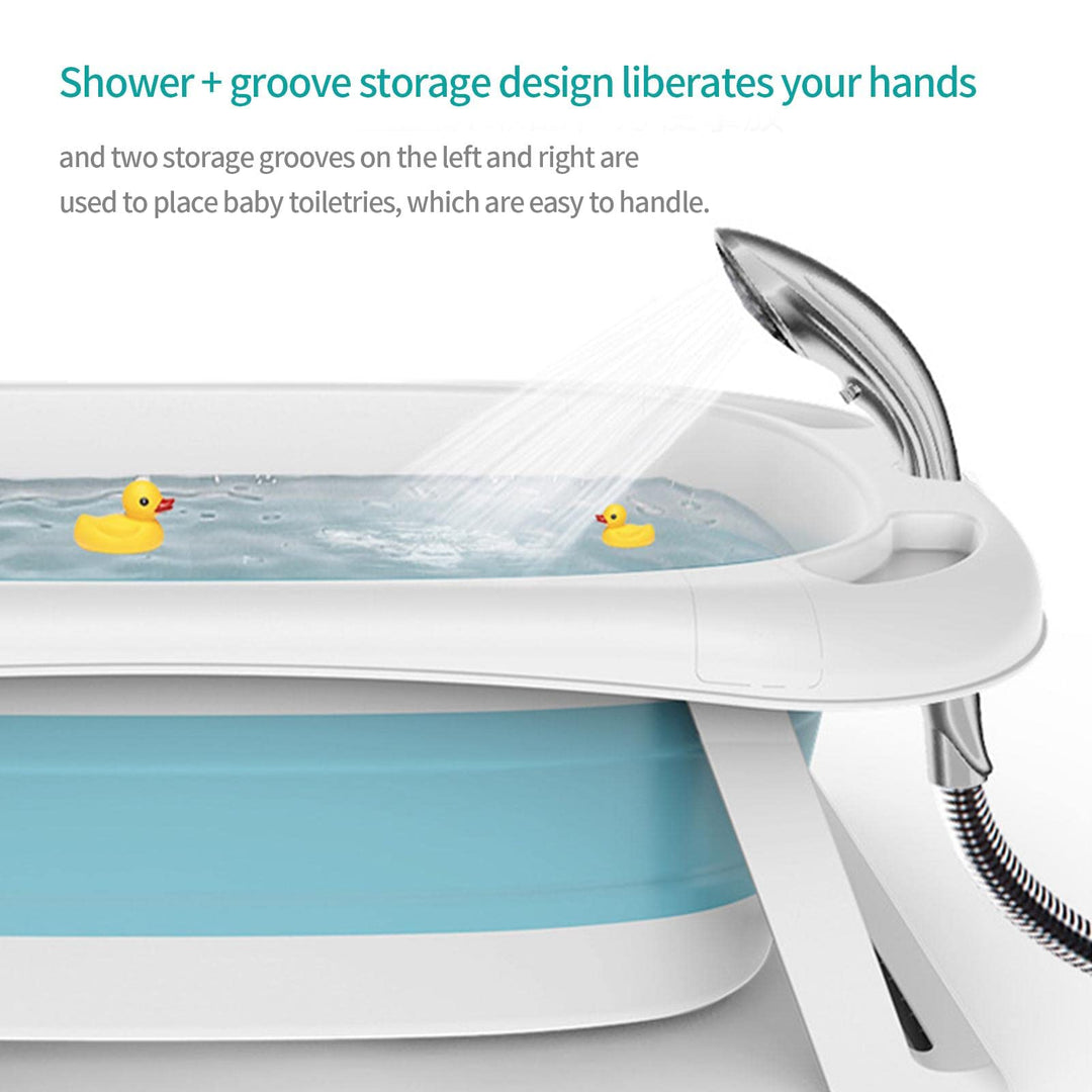 Baby Foldable Bath Tub – Thickened Large Basin for Sitting & Lying, Children Bath Bucket
