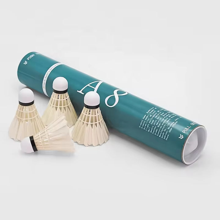 HUAMEI 12 PCS A8 Goose Feather Badminton Shuttlecock