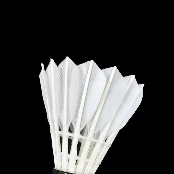 HUAMEI 12 PCS A6 Class a Goose Feather Badminton Shuttlecock