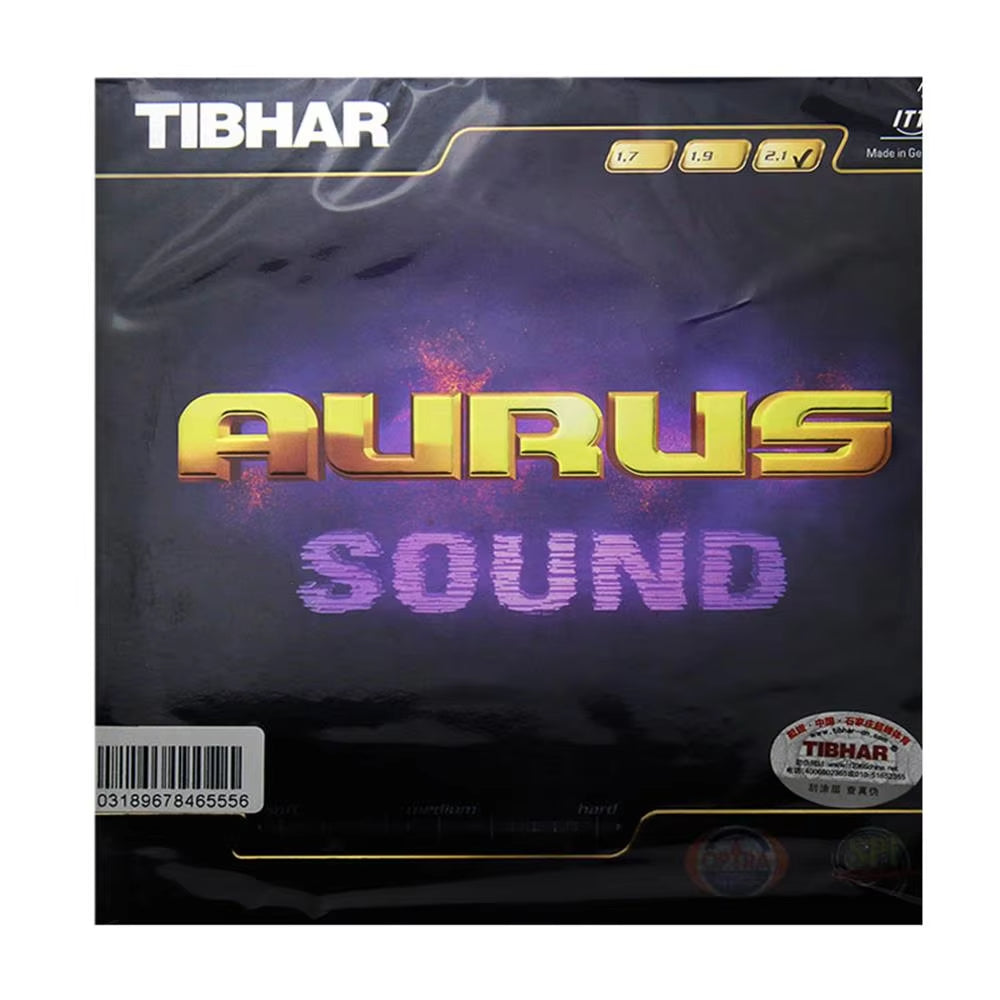 TIBHAR AURUS / SOUND / SOFT Genuine Table Tennis Rubber - Black product image - Tibhar table tennis rubber