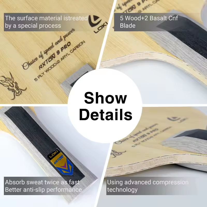 Loki RXTON 9 Pro Table Tennis Blade