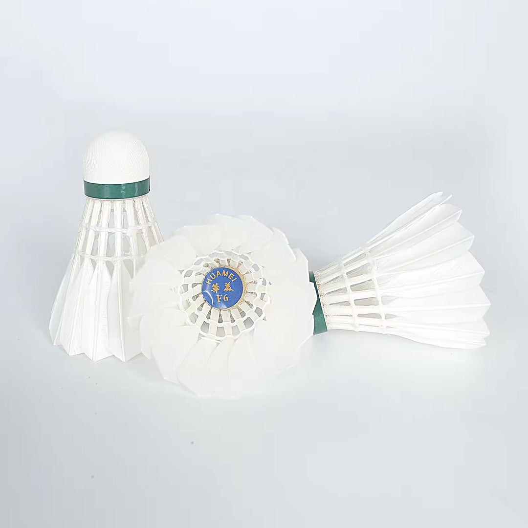 HUAMEI 12 PCS F6 Good Quality Duck Feather Badminton Shuttlecock
